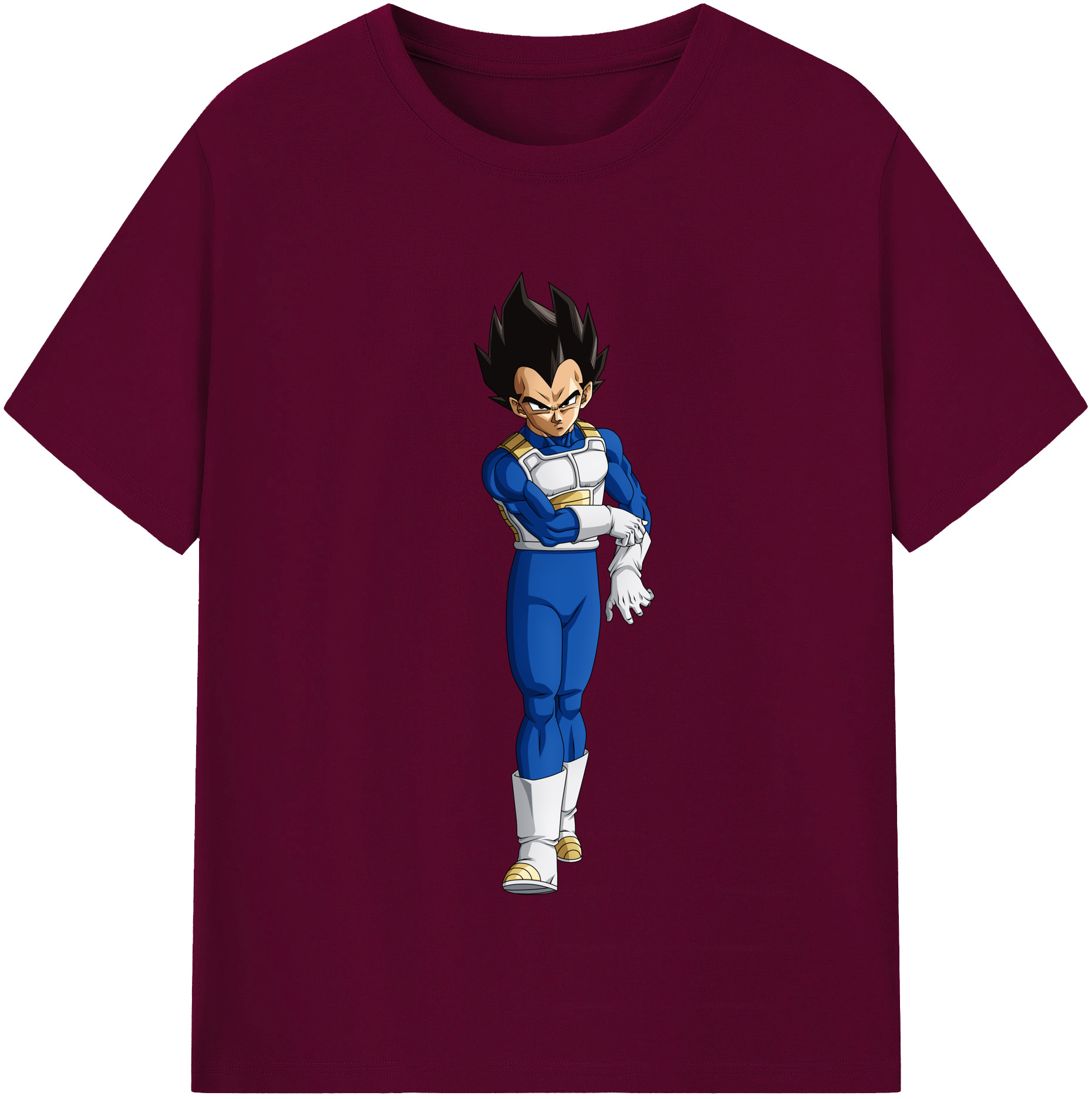 （画像用） ドラゴンボール ベジータ四世（Bejīta Yonsei）DRAGON BALL Vegeta IV レディースカジュアルプリントTシャツ（綿100％）